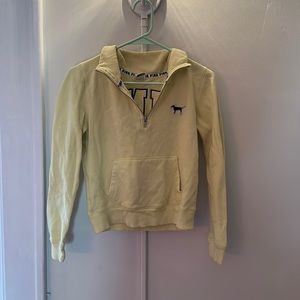 yellow quarter zip
